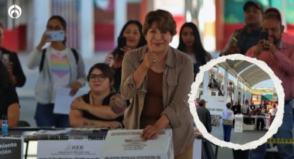 Caminito a la escuela: Delfina emite su voto… en una secundaria frente a su casa en Texcoco