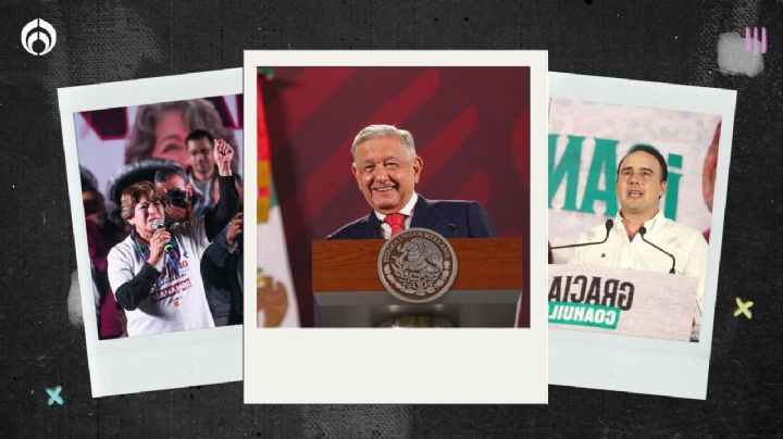 Elecciones 2023: AMLO felicita a Delfina y Manolo; celebra ‘ola morenista’ en estados