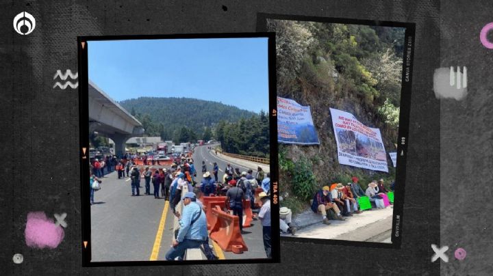 (VIDEO) Colapsa la México-Toluca: bloqueo de comuneros suma 3 horas