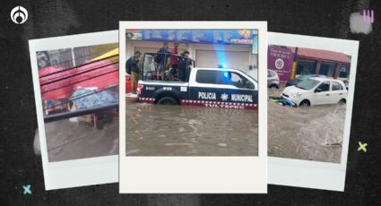 (VIDEOS) Inundación en Tultepec: tormenta arrastra puestos, autos, motos… y arruina fiesta