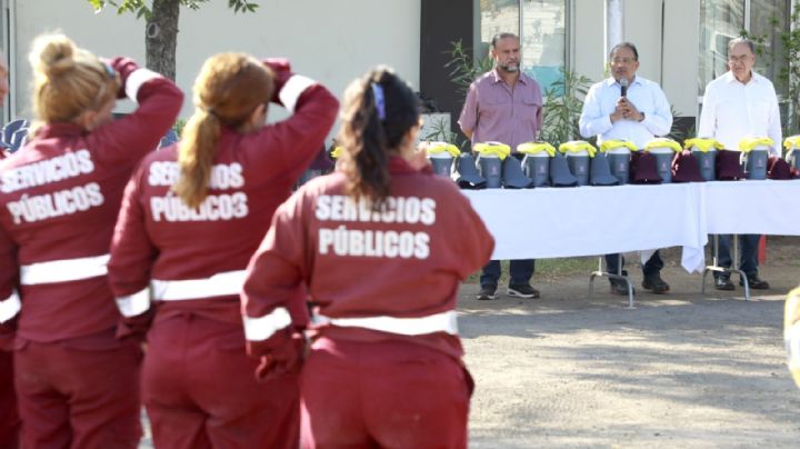 Protegen a trabajadores ante ola de calor en Escobedo NL