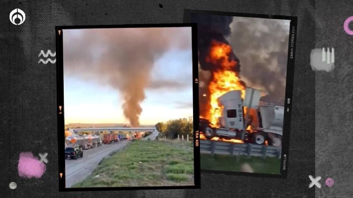 'Fuego' en Arco Norte: choque entre dos tráileres provoca incendio; se reportan muertos