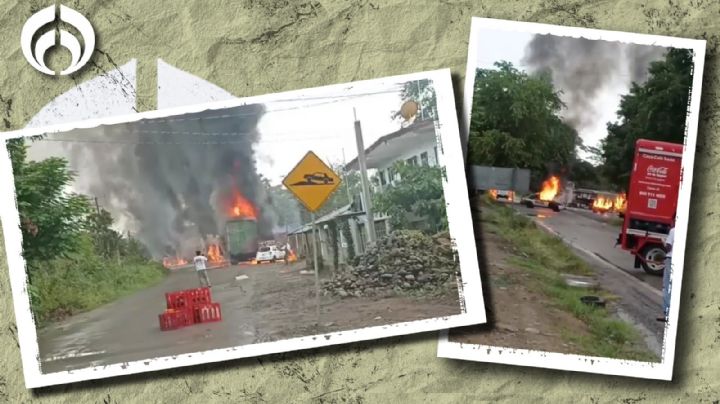 Violenta protesta: por homicidio incendian más de 10 vehículos al norte de Veracruz