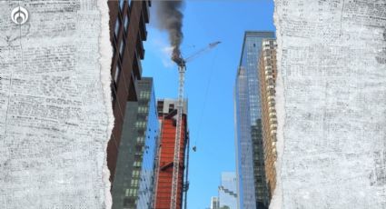 VIDEO del momento exacto del desplome de una grúa en Nueva York; hay 6 heridos