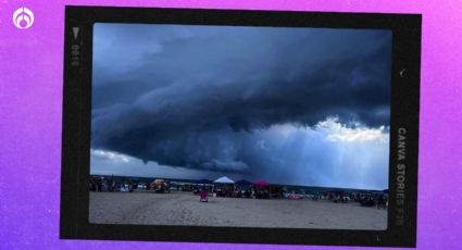 (VIDEOS) ¡De película! Así cubrió una meganube el cielo de playa Miramar en Tamaulipas