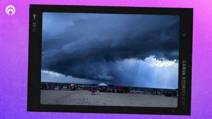 (VIDEOS) ¡De película! Así cubrió una meganube el cielo de playa Miramar en Tamaulipas