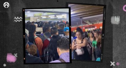 (VIDEO) Caos en el Metro: lluvias causan retrasos y saturación en Línea 3