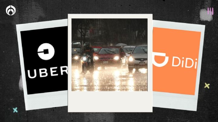 Uber y DiDi 'se cuelgan' de Tlaloc: cuestan 'un ojo de la cara' por lluvias en CDMX