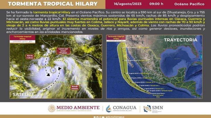 Hilary en Baja California: activa gobierno protocolo de prevención de riesgo hidrometeorológico