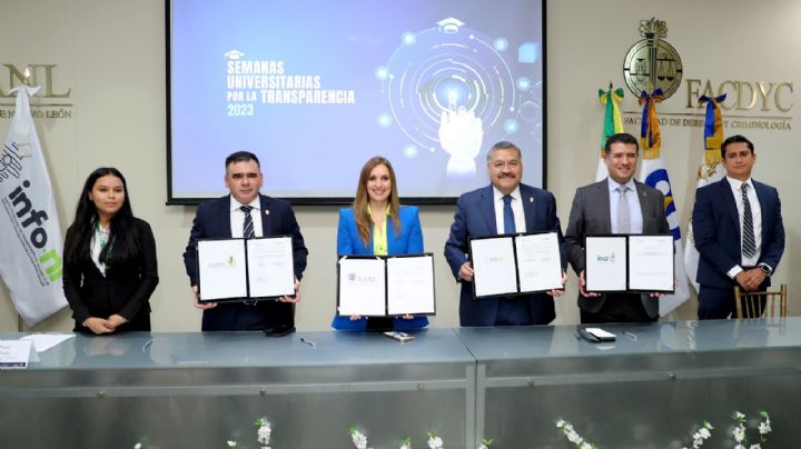 UANL firma convenio para fortalecer transparencia y protección de datos