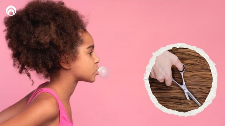 ¡No los tuses! 3 formas de quitar un chicle del cabello de tus hijos e hijas