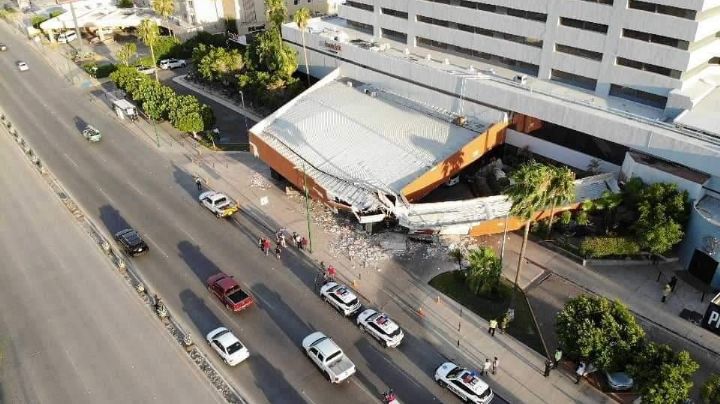 Se desploma techo de Hotel Fiesta Americana en Hermosillo; no se reportan lesionados