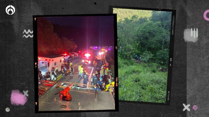 Autobús de pasajeros cae a barranco en Nayarit; hay 17 muertos y 22 heridos