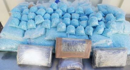 Detienen a dos sujetos en posesión de medio millón de pastillas de fentanilo en Nogales