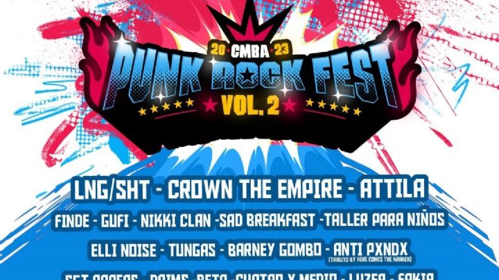 CMBA Punk Rock Fest 2023: LNG/SHT, Crown The Empire y Attila  en vivo; precios y fecha