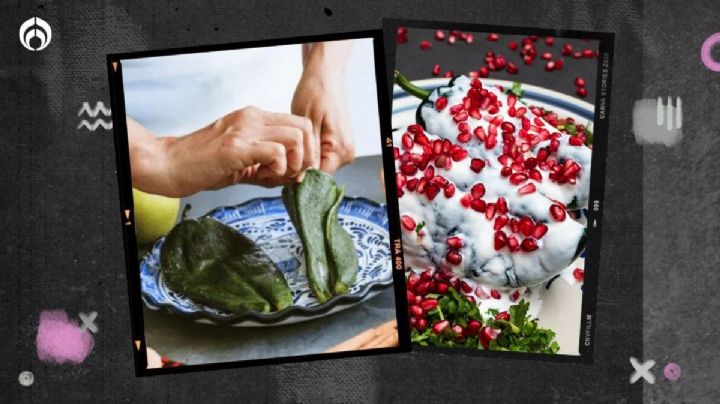 El secreto para pelar los chiles poblanos y queden perfectos para los chiles en nogada