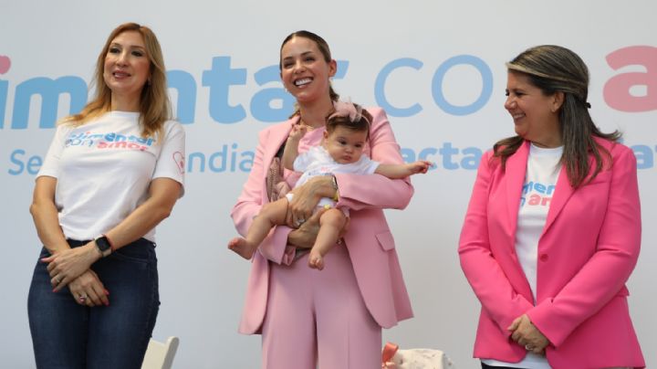 Mariana Rodríguez dona donativo al Banco de Leche en la Semana Mundial de la Lactancia Materna