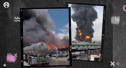 (VIDEOS) Fuerte incendio consume fábrica de químicos en Edomex