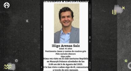 Buscan a Iñigo Arenas Saiz; fue visto por última vez en Polanco