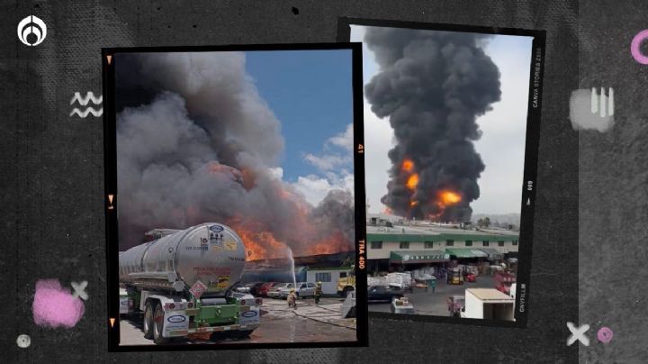 (VIDEOS) Fuerte incendio consume fábrica de químicos en Edomex