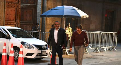 Delfina Gómez y Horacio Duarte se reúnen en Palacio Nacional