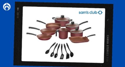 Sam’s: la batería de cocina de 17 piezas que no pega nada y está casi regalada