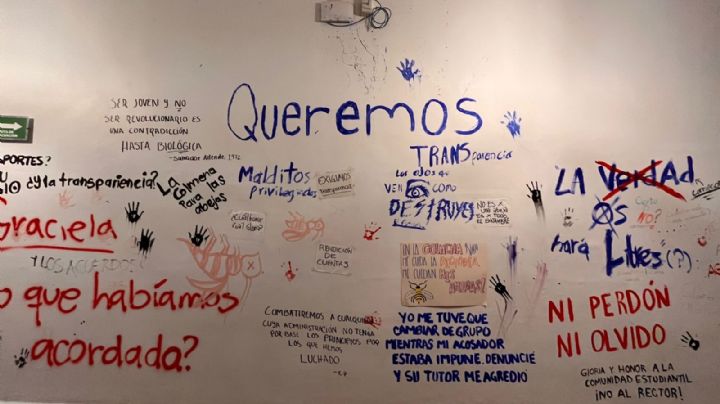 (FOTOS) Así lucen las oficinas de Rectoría UG tras la toma del edificio por manifestantes