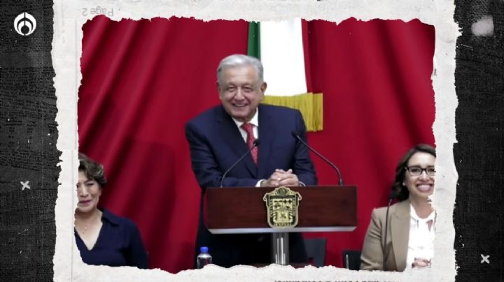 AMLO da inédito discurso: habla en toma de posesión de Delfina y 'apapacha' a Del Mazo