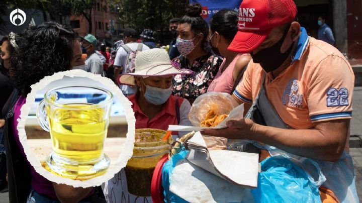 Este es el aceite utilizado para los tacos de canasta… y queden de ‘rechupete’