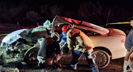 Choque carretero en NL: muere conductor prensado tras choque frontal