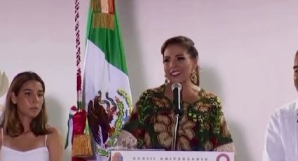 Mara Lezama celebra Grito de Independencia en Palacio de Gobierno