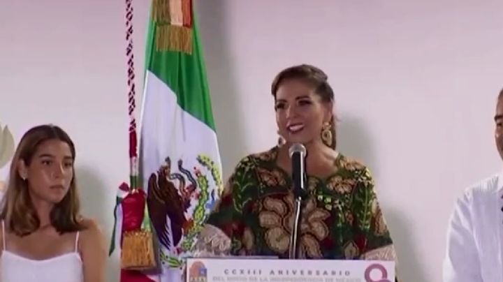 Mara Lezama celebra Grito de Independencia en Palacio de Gobierno