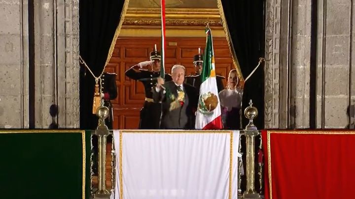 VIDEO: Así fue el grito de AMLO en el Zócalo