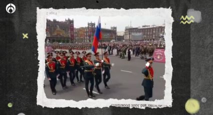 Soldados rusos marchan en Desfile y Ucrania se queja