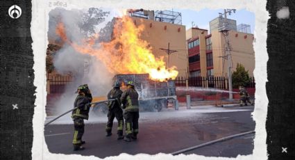 (VIDEO) Camioneta de gas LP se incendia en Coyoacán: desalojan a 700 personas