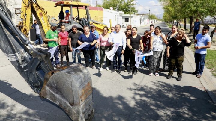 Arrancan obras de mejora de vialidades en Escobedo NL