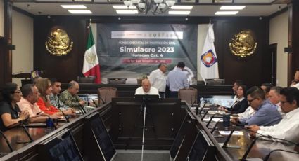 Simulacro Nacional 2023: BCS participa simulando emergencia de huracán categoría 4