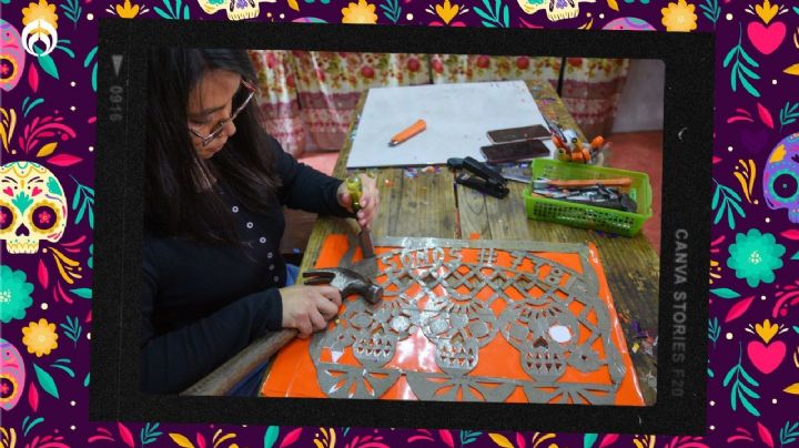 5 bonitas y tradicionales plantillas para hacer papel picado de Día de Muertos