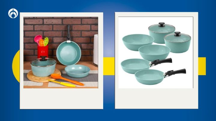 Coppel: Tiene un paquete de 2 sets de baterías de cocina Jade Cook con descuentote