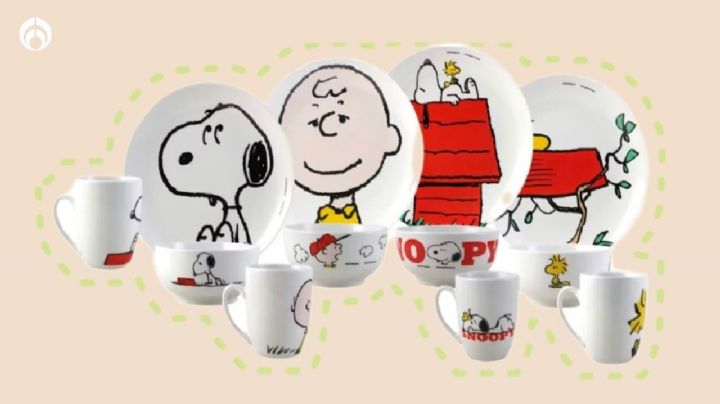 Liverpool lanza ofertón en la vajilla de Snoopy de 12 piezas de porcelana