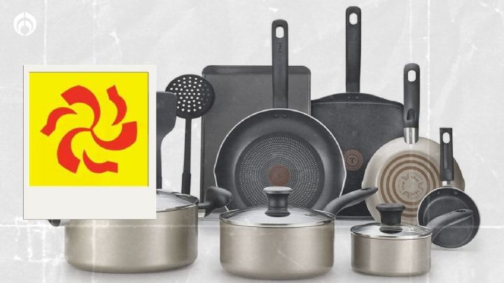 Elektra: Esta batería de cocina T-Fal de lujo tiene un descuentote de más de 1,500 pesos