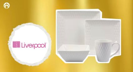 Liverpool lanza descuentazo en vajilla blanca de porcelana de 16 piezas; lleva 2 al precio de 1