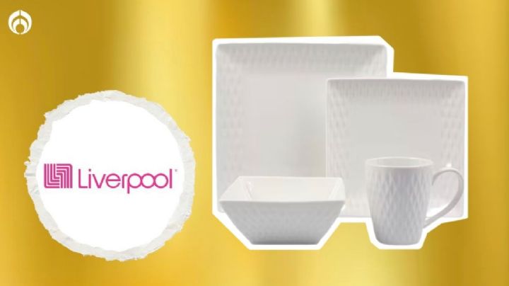 Liverpool lanza descuentazo en vajilla blanca de porcelana de 16 piezas; lleva 2 al precio de 1