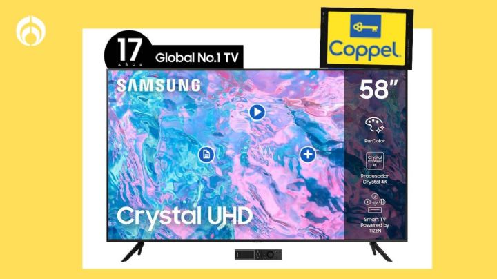 Coppel: la pantalla Samsung de 58 pulgadas que tiene hasta 5 mil pesos de descuento