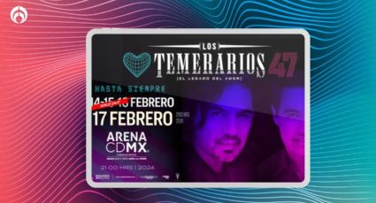 ¡Ahí estaré yo! Los Temerarios abren nueva fecha de concierto en la Arena Ciudad de México