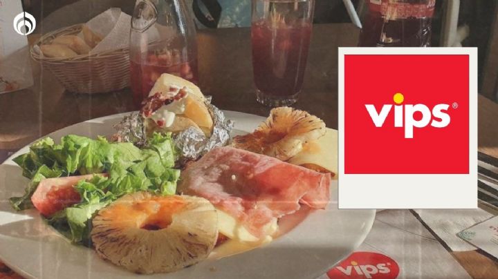 Vips: Disfruta una comida con bebida incluida por menos de 90 pesos