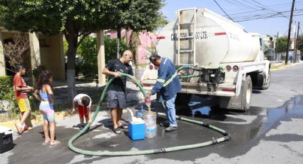 Intensifican entrega de agua a colonias afectadas de Escobedo NL