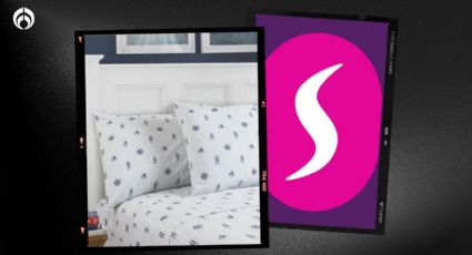 Suburbia remata sábanas Nautica de algodón con estampado y 2 fundas de almohadas