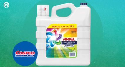 Costco aplica descuentote en detergente líquido Ariel que remueve manchas de sudor en la primera lavada