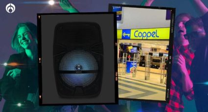 Coppel remata potente bocina con altavoz de 8", bluetooth y luces led por menos de 600 pesos